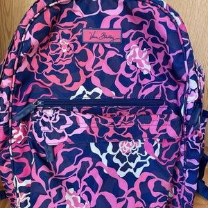 Vera Bradley Pink/Blue Floral Backpack - E…